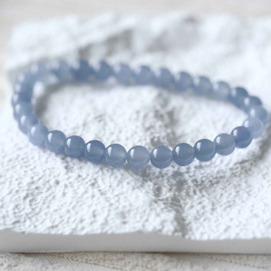Lavender Haze Beaded Jade Bracelet