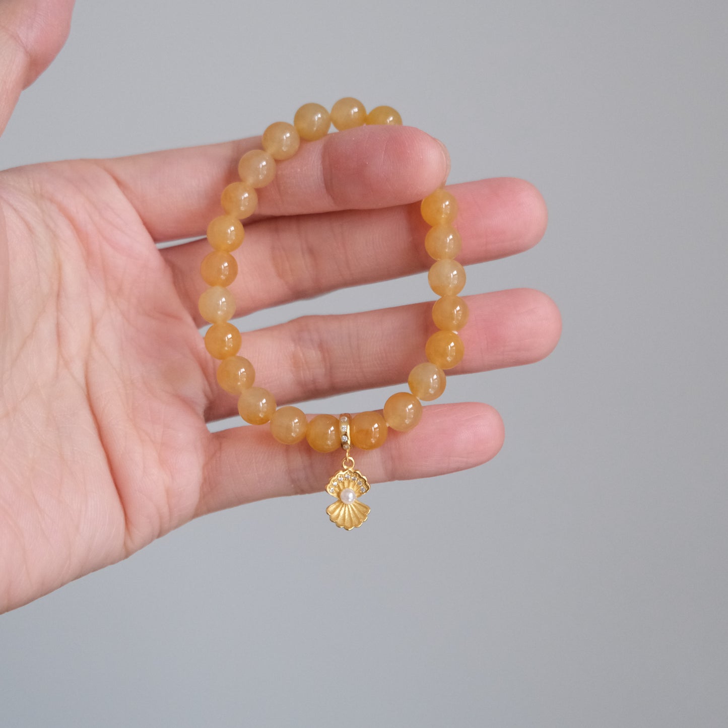 Ocean Whisper - Golden Shell Charm