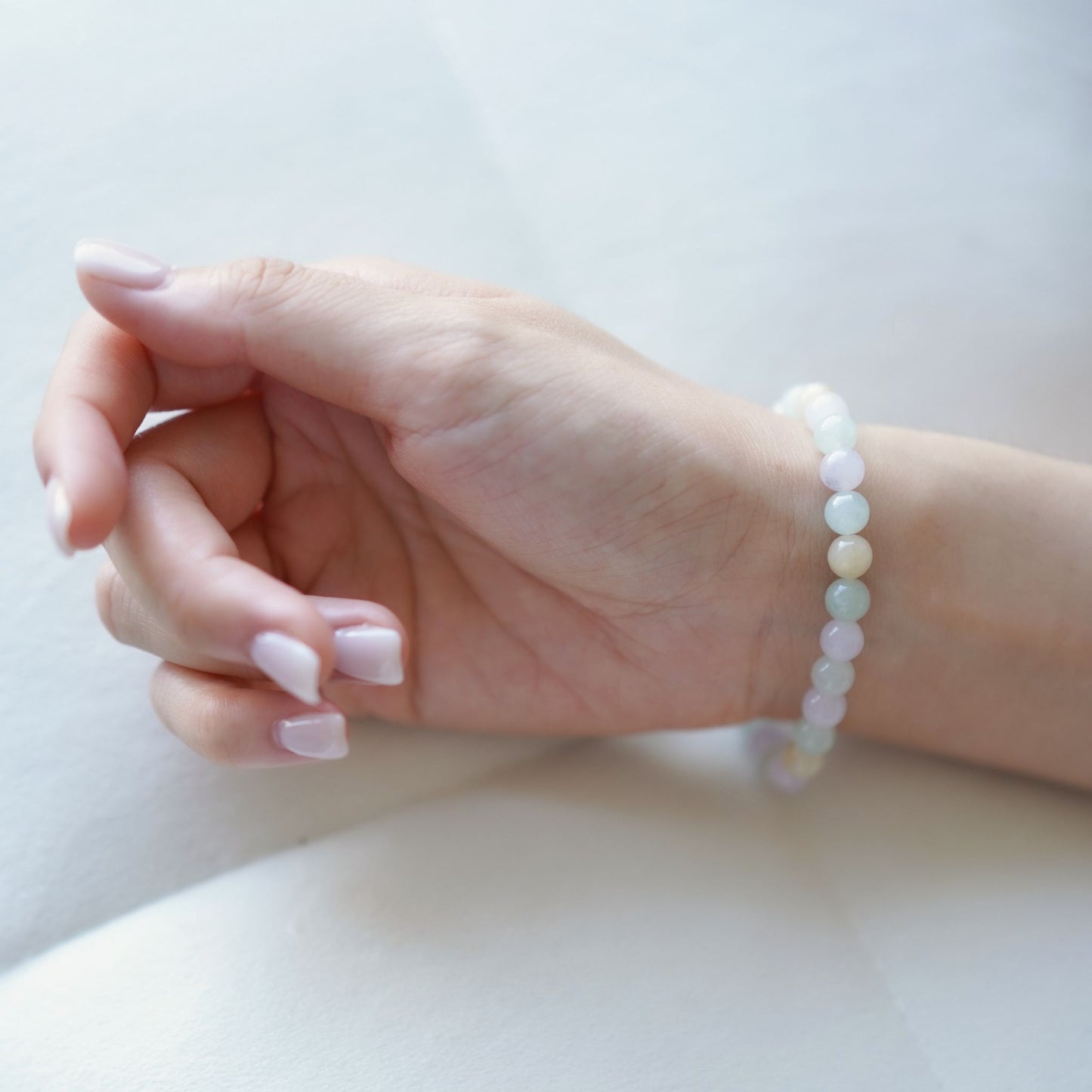 Spring Meadow Multicolour Beaded Jade Bracelet