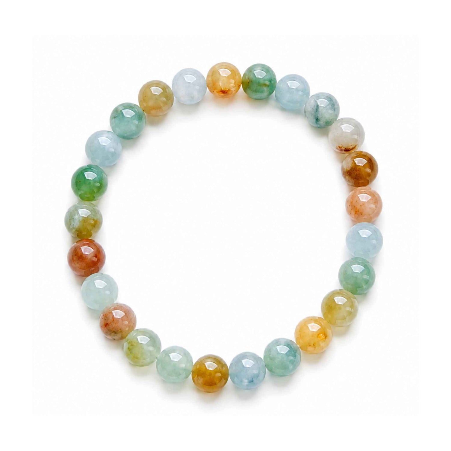 Multicolour Jade Bead
