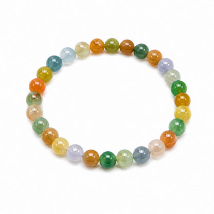 Kaleidoscope Multicolour Beaded Jade Bracelet