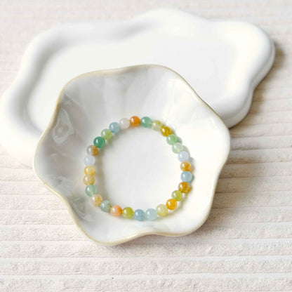 Kaleidoscope Multicolour Beaded Jade Bracelet