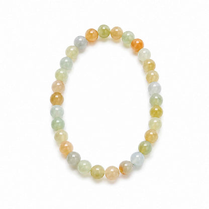 Champagne Meadow Multicolour Beaded Jade Bracelet