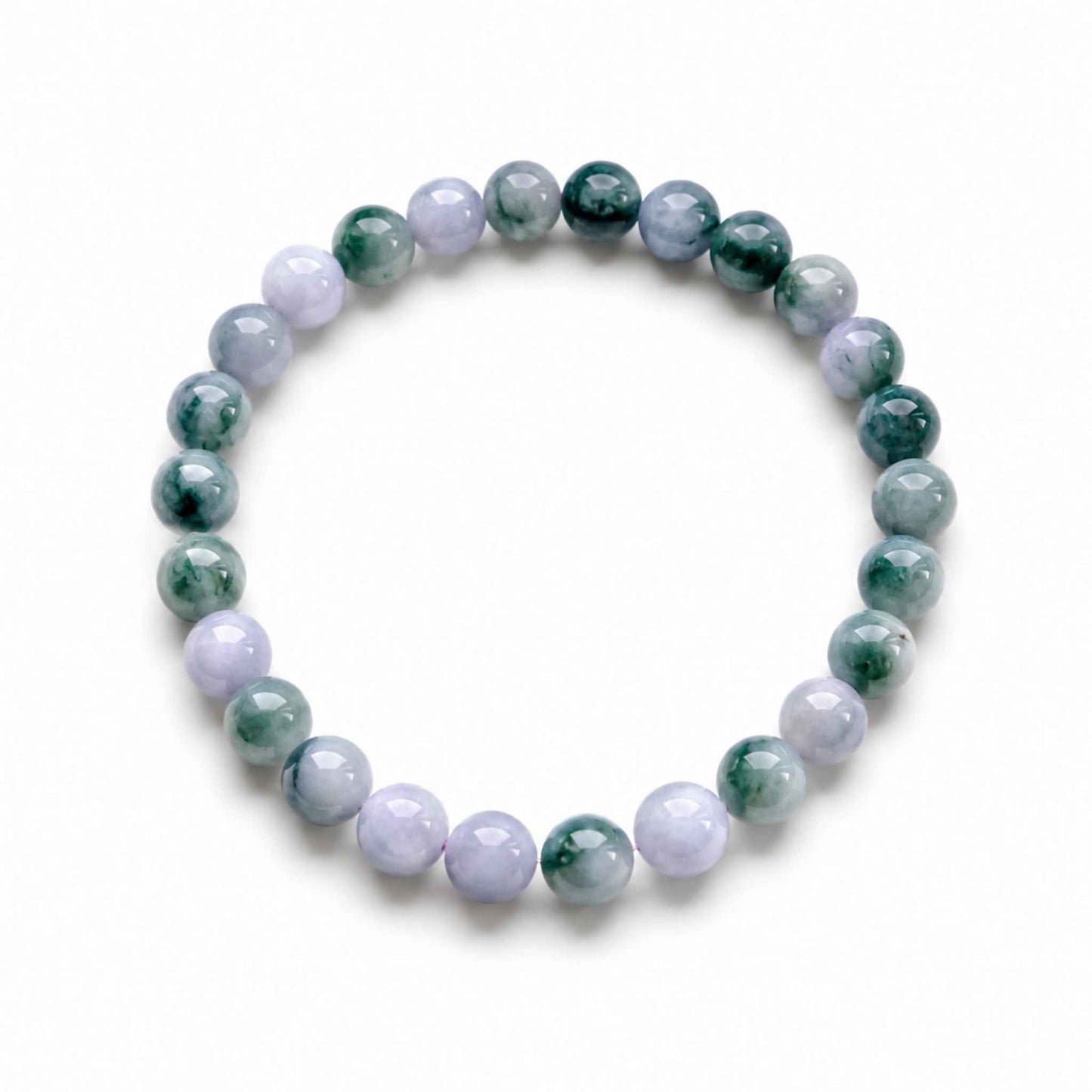 Lavender Forest Multicolour Beaded Jade Bracelet