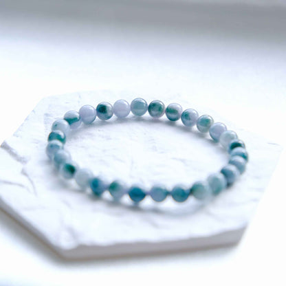 Lavender Forest Multicolour Beaded Jade Bracelet