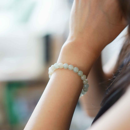 Honeydew Multicolour Beaded Jade Bracelet