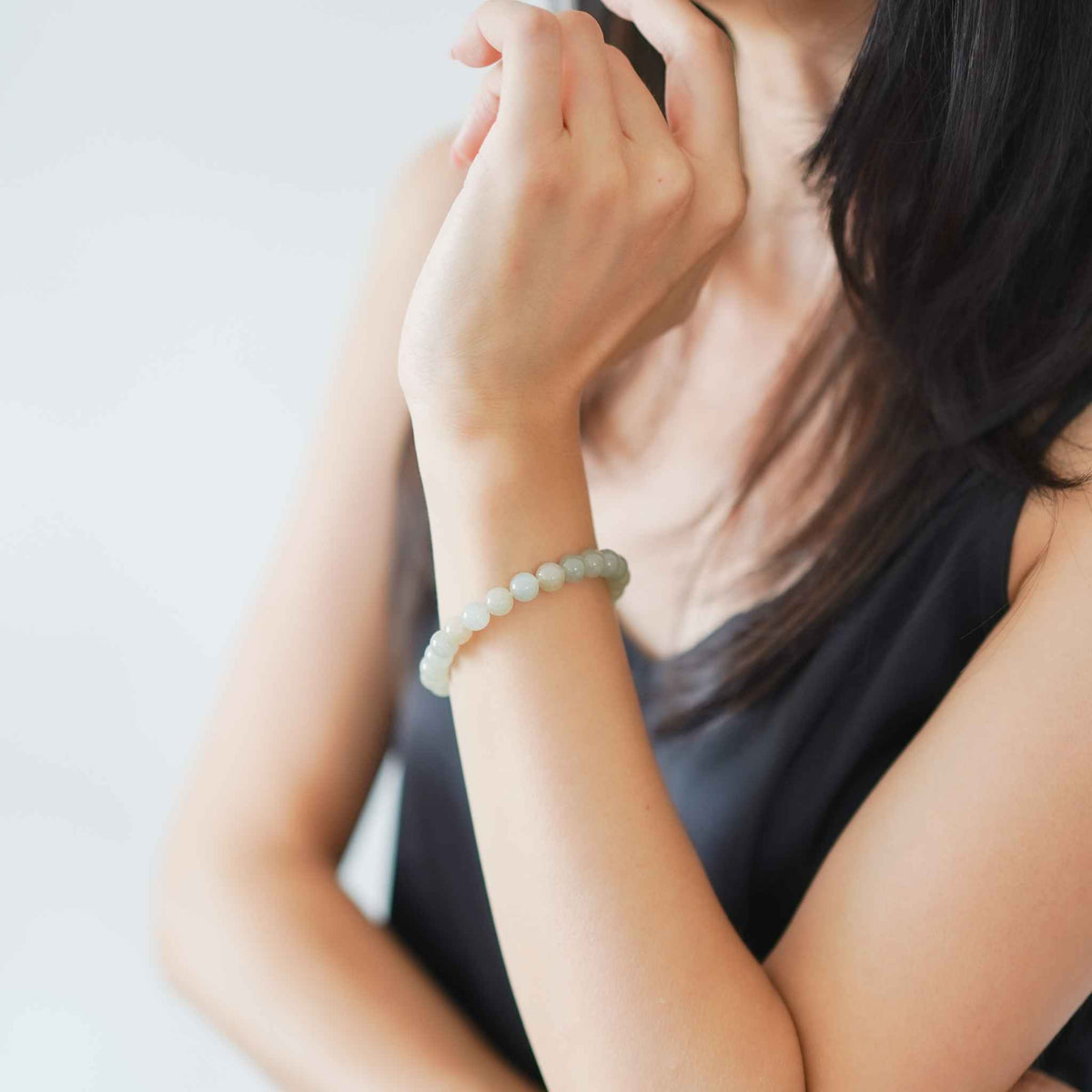 Honeydew Multicolour Beaded Jade Bracelet