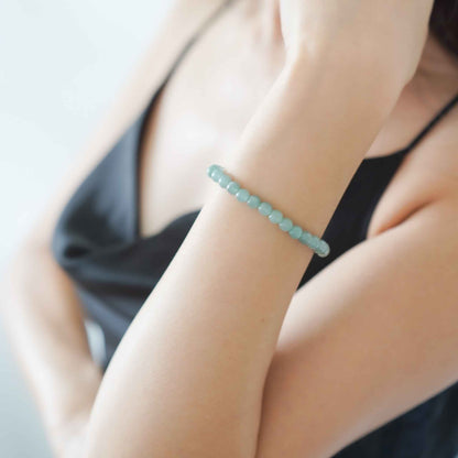 Forest Drift Green Beaded Jade Bracelet