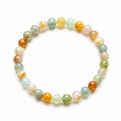 Fields of Light Multicolour Beaded Jade Bracelet