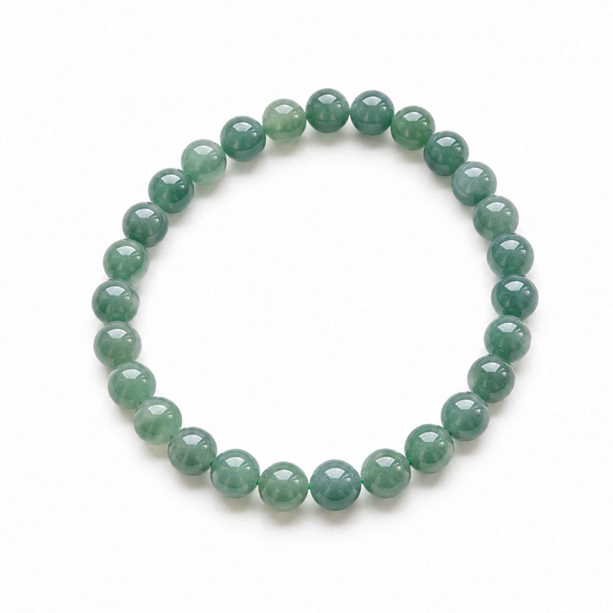 Woodland Light Green Beaded Jade Bracelet