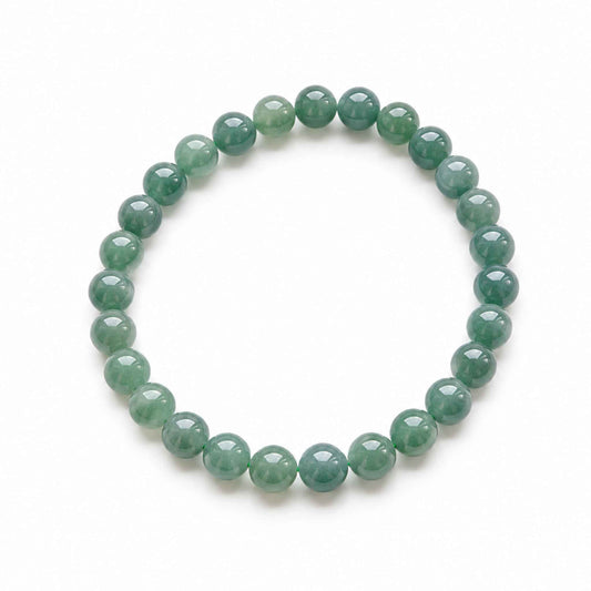 Woodland Light Green Beaded Jade Bracelet