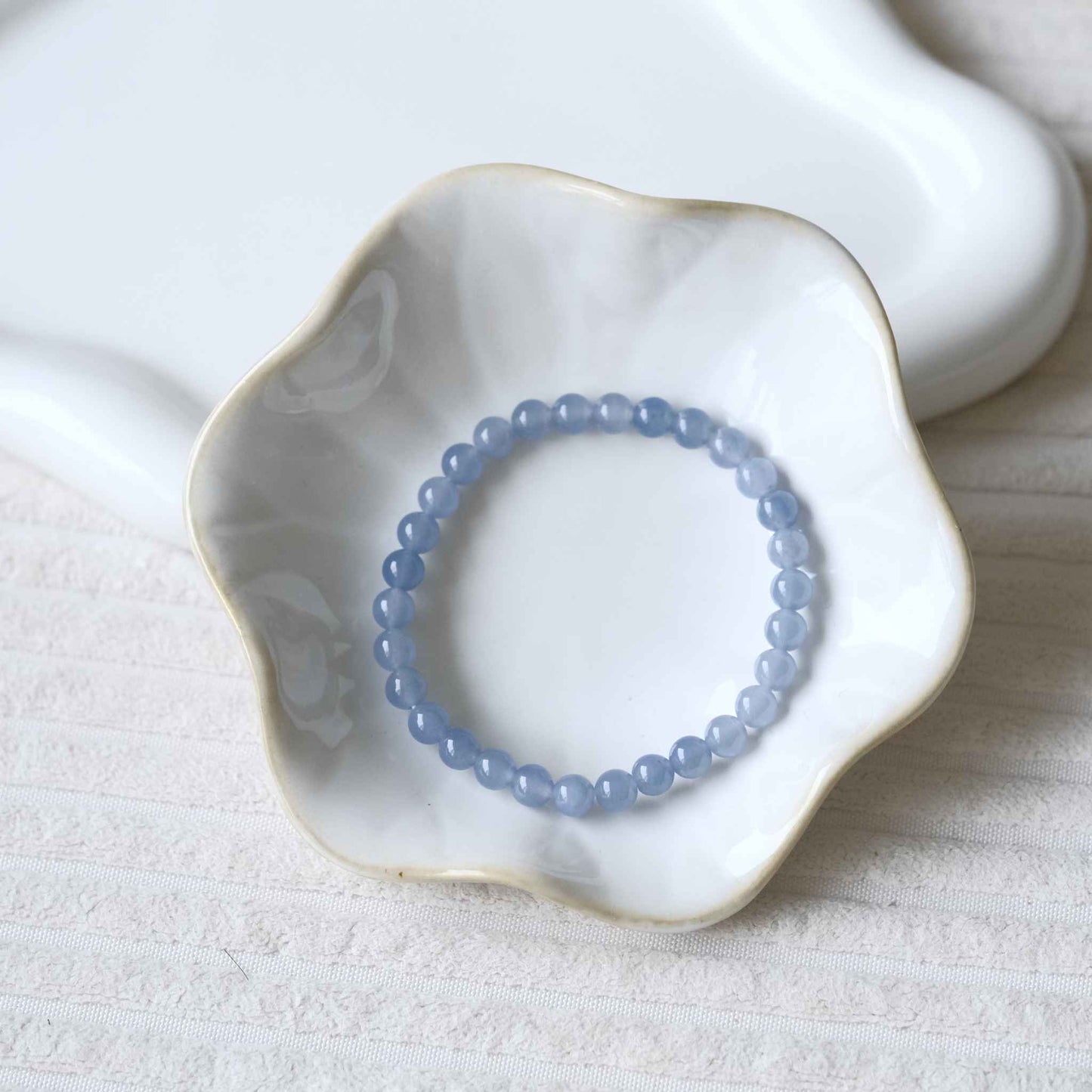 Lavender Haze Beaded Jade Bracelet