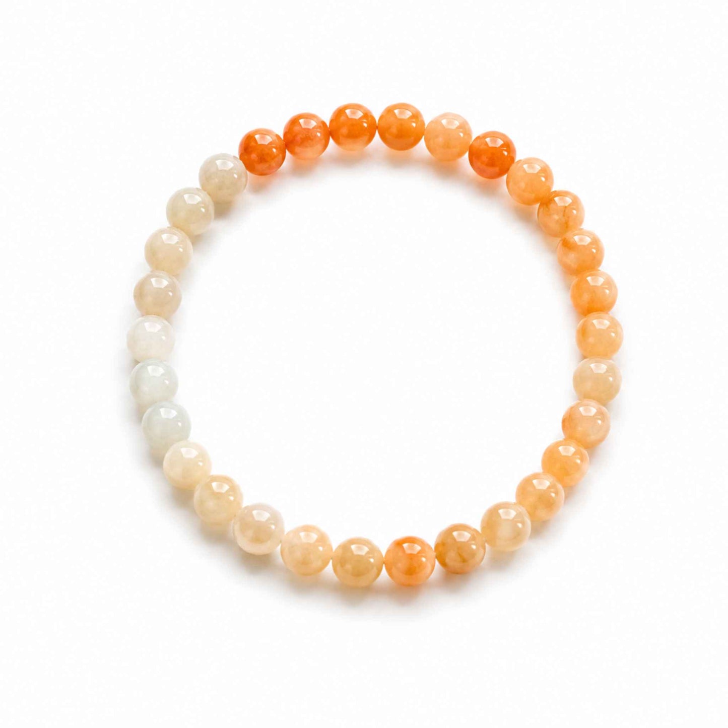 Amber Sunrise Beaded Jade Bracelet