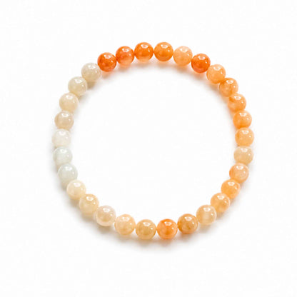 Amber Sunrise Beaded Jade Bracelet
