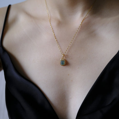 Ocean Mist Beaded Jade Necklace