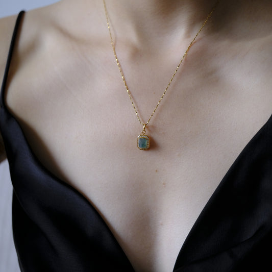 Ocean Mist Beaded Jade Necklace