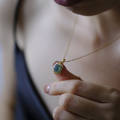 Ocean Mist Beaded Jade Necklace