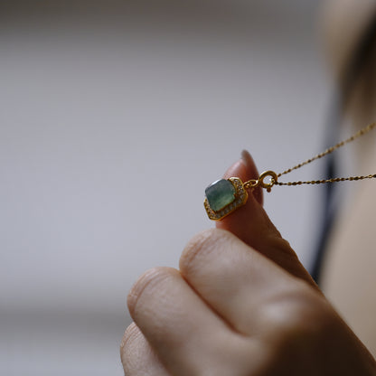 Ocean Mist Beaded Jade Necklace
