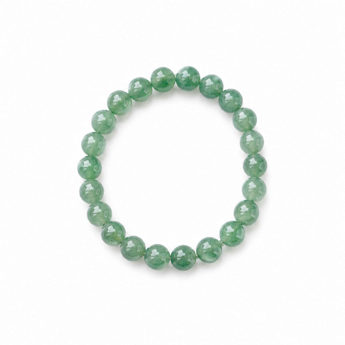Emerald Grove Green Beaded Jade Bracelet
