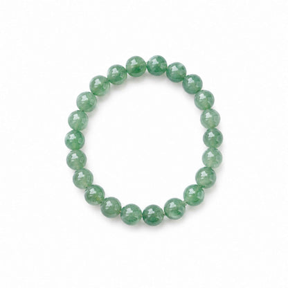 Emerald Grove Green Beaded Jade Bracelet