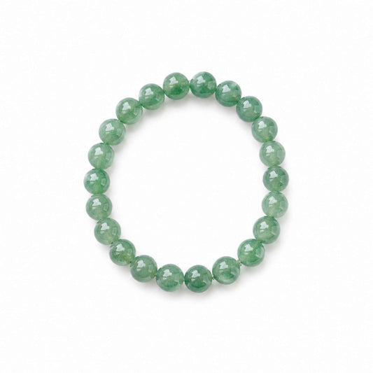 Emerald Grove Green Beaded Jade Bracelet