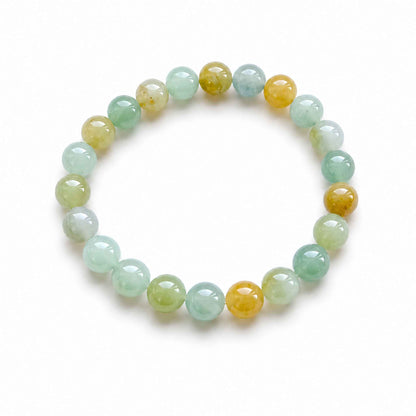 First Spring Multicolour Beaded Jade Bracelet