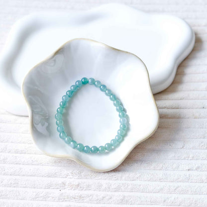 Forest Drift Green Beaded Jade Bracelet