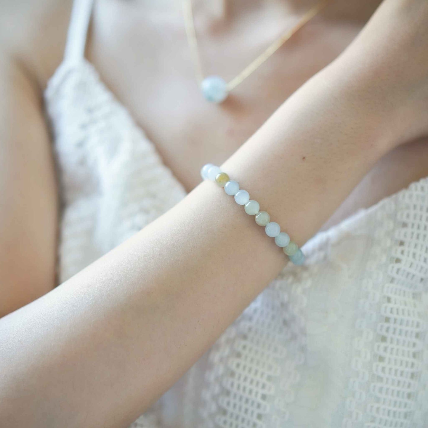 Garden Melody Multicolour Beaded Jade Bracelet