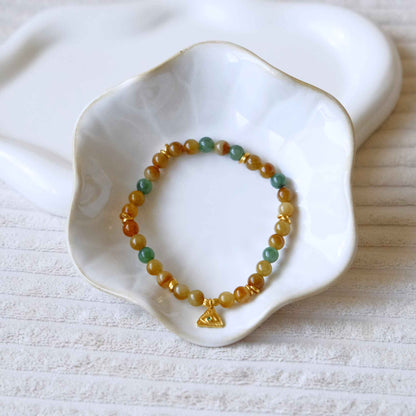 Guardian Eye Multicolour Beaded Jade Bracelet