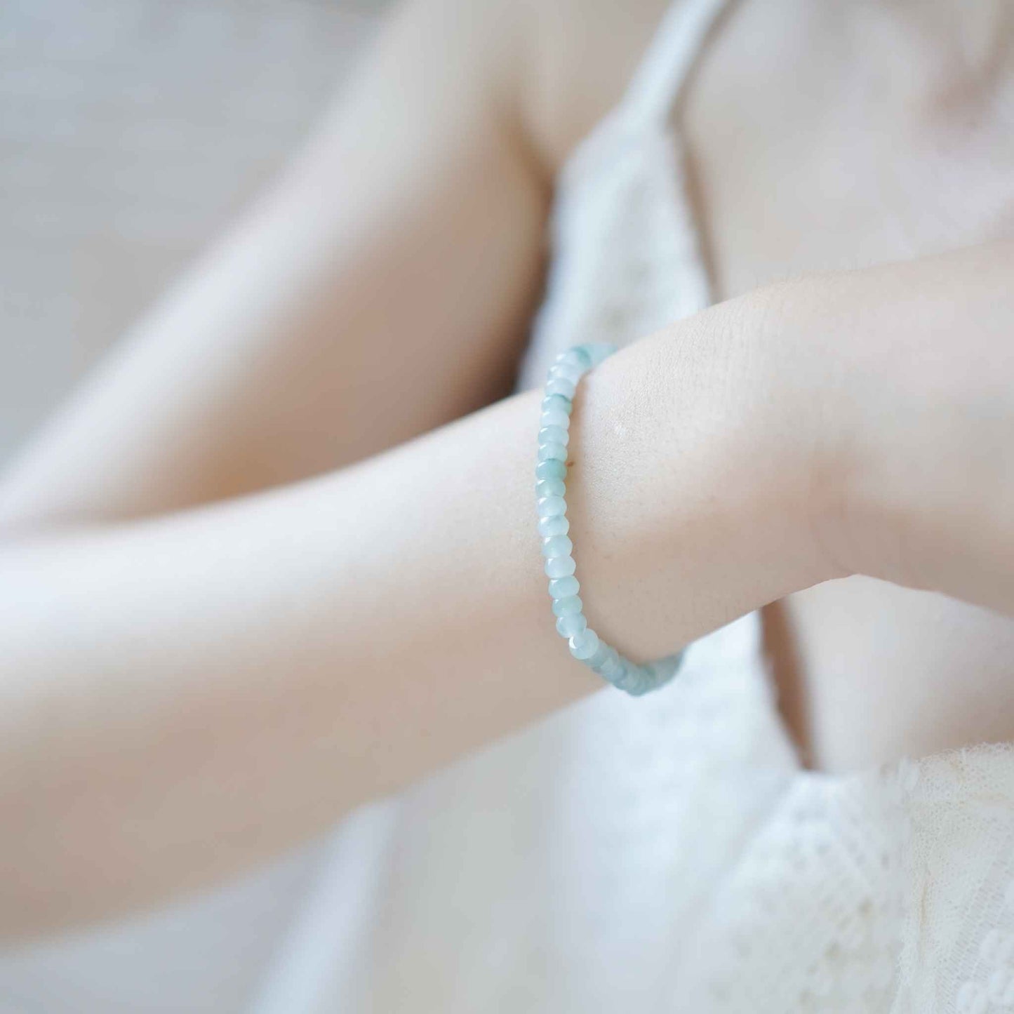 Jade Sprout Green Beaded Jade Bracelet