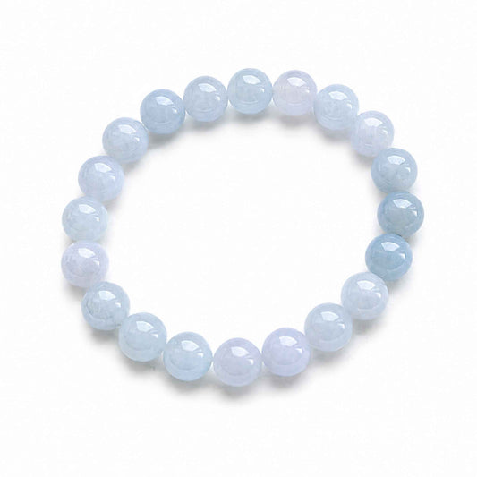Lilac Dawn Lavender Beaded Jade Bracelet