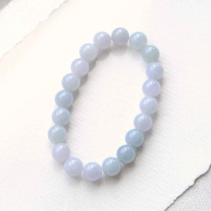 Lilac Dawn Lavender Beaded Jade Bracelet