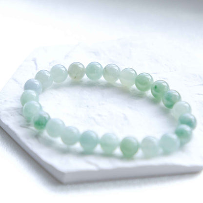 Mint Serenity Green Beaded Jade Bracelet
