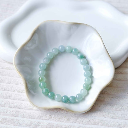 Mint Serenity Green Beaded Jade Bracelet