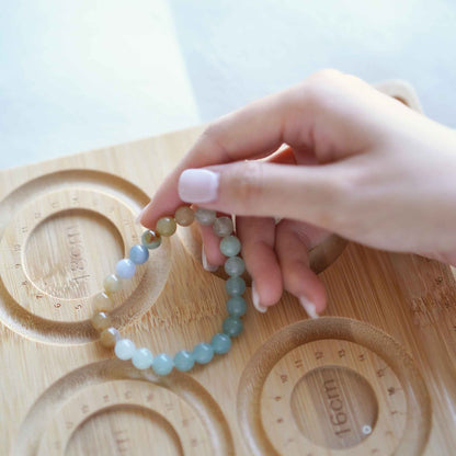 Morning Meadow Multicolour Beaded Jade Bracelet