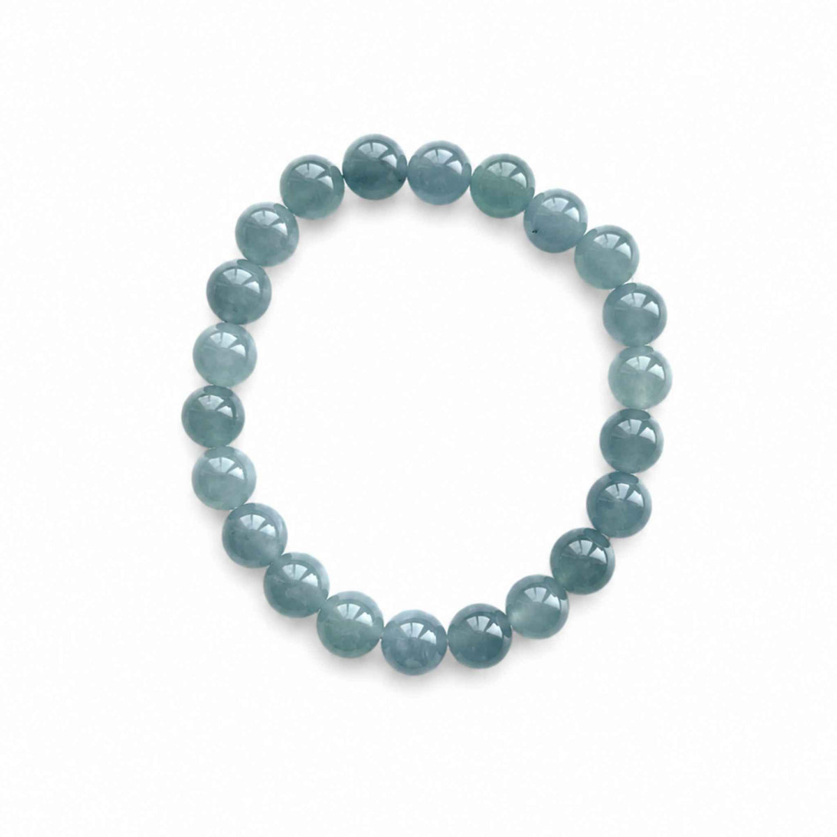 Sea Breeze Blue Beaded Jade Bracelet