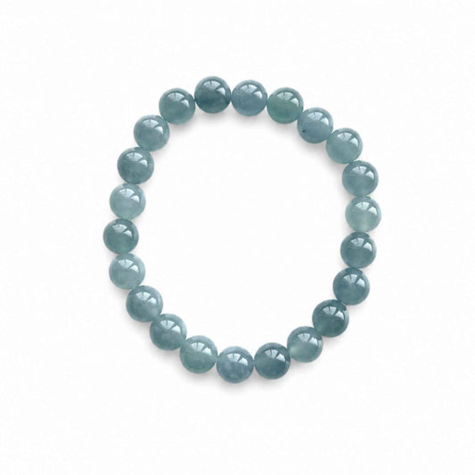 Sea Breeze Blue Beaded Jade Bracelet