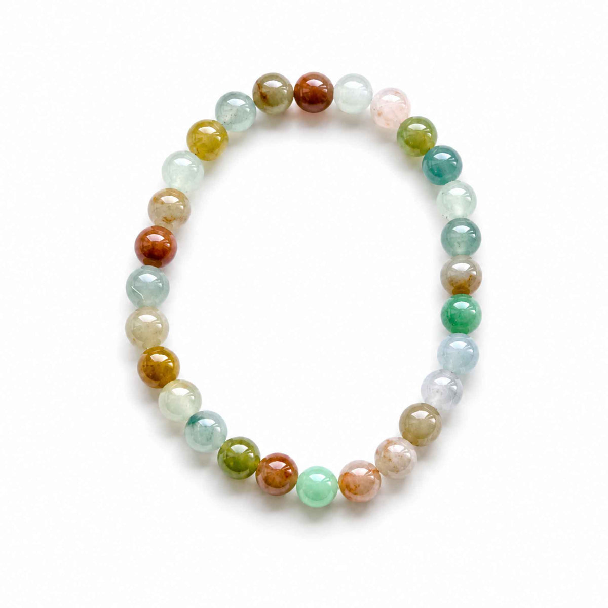 Secret Garden Multicolour Beaded Jade Bracelet