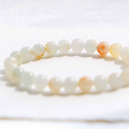 Snowdrop Multicolour Beaded Jade Bracelet