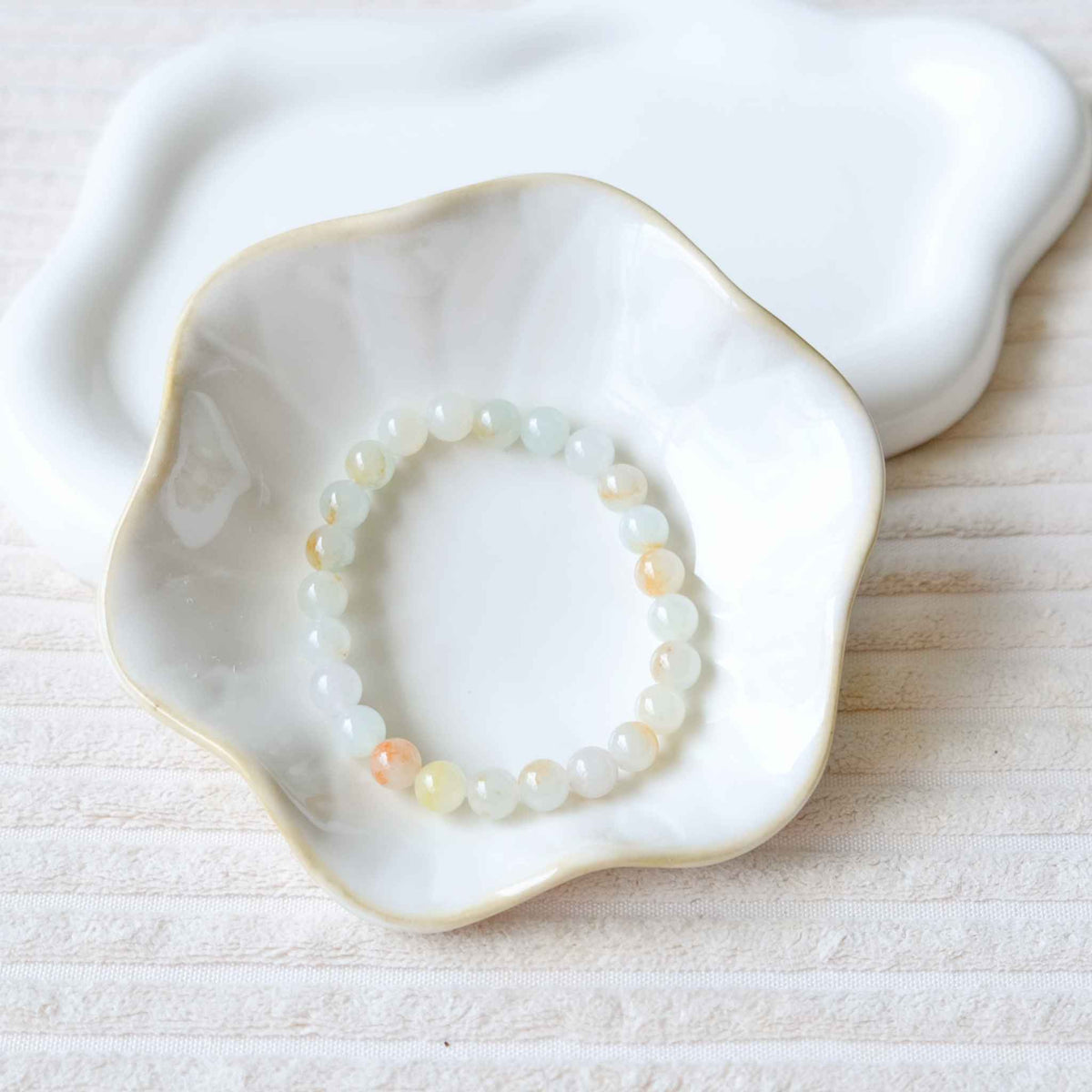 Snowdrop Multicolour Beaded Jade Bracelet