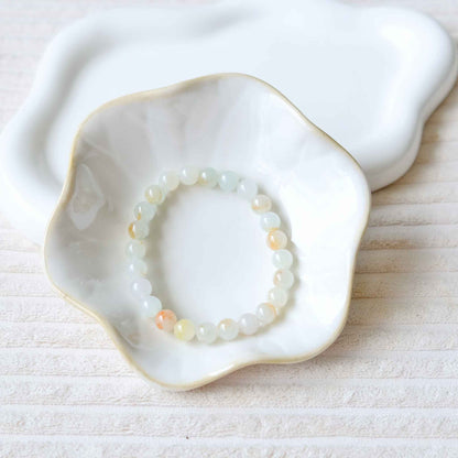 Snowdrop Multicolour Beaded Jade Bracelet