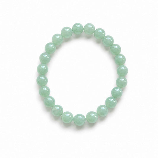 Spring Dew Green Beaded Jade Bracelet