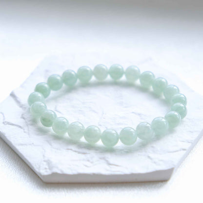 Spring Dew Green Beaded Jade Bracelet