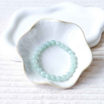 Spring Dew Green Beaded Jade Bracelet
