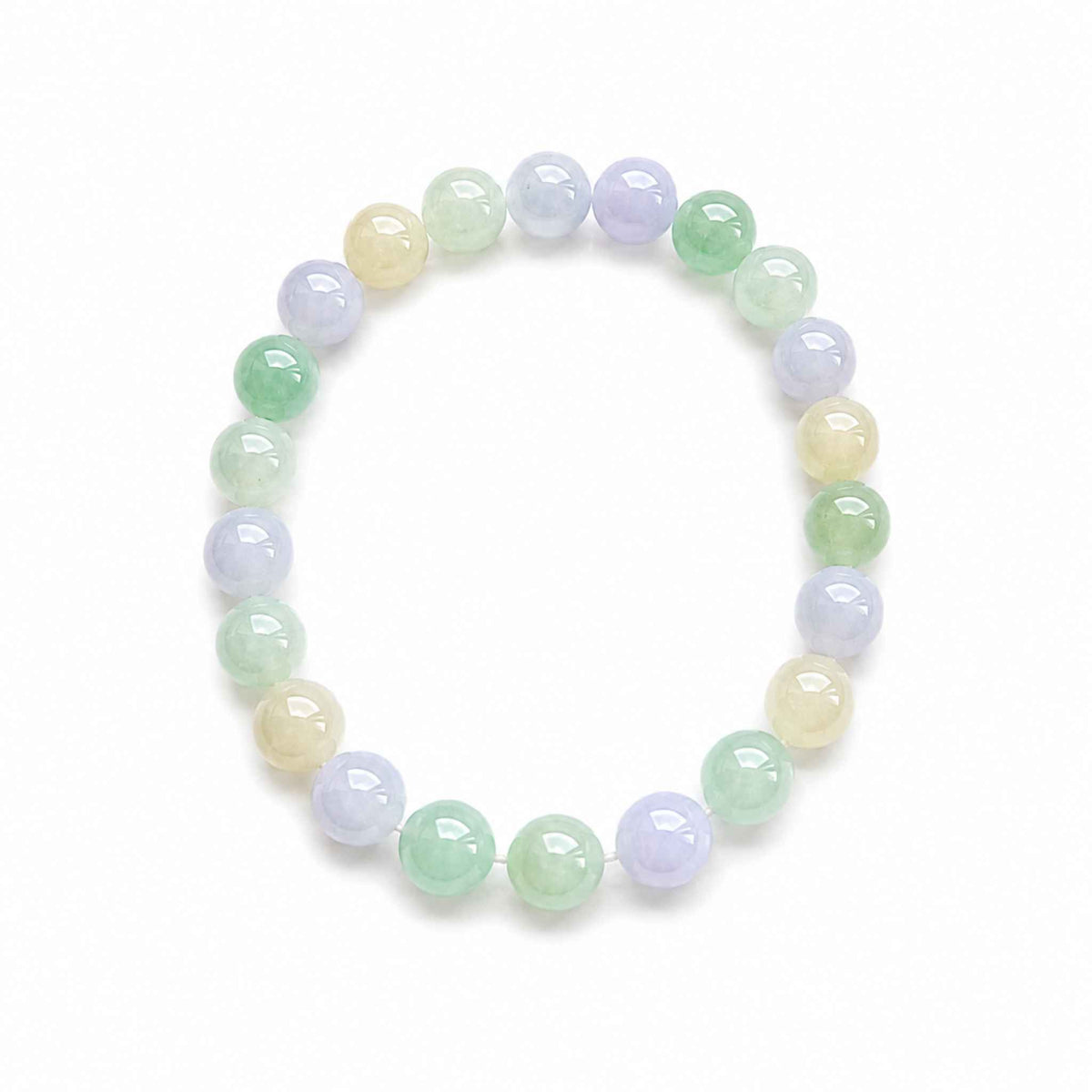 Spring Macaron Multicolour Beaded Jade Bracelet