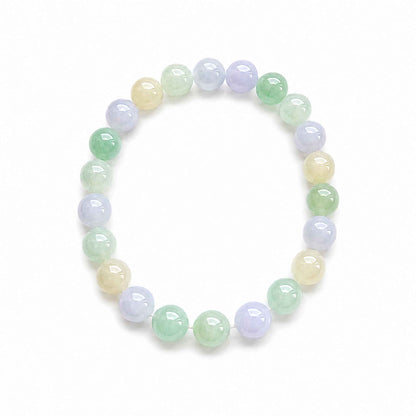 Spring Macaron Multicolour Beaded Jade Bracelet