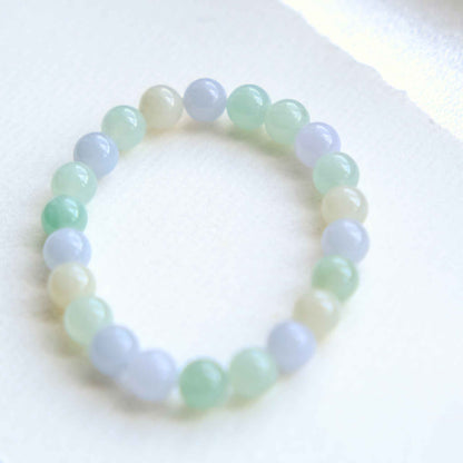 Spring Macaron Multicolour Beaded Jade Bracelet