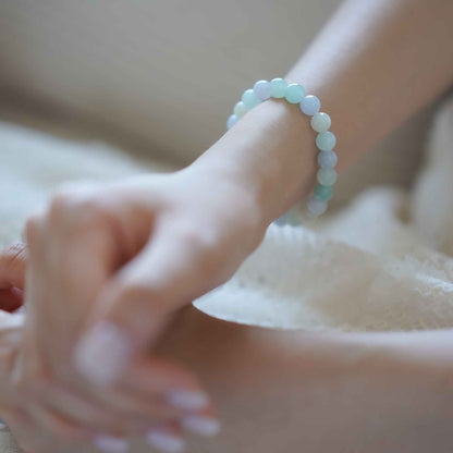 Spring Macaron Multicolour Beaded Jade Bracelet