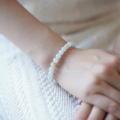 Spring Meadow Multicolour Beaded Jade Bracelet