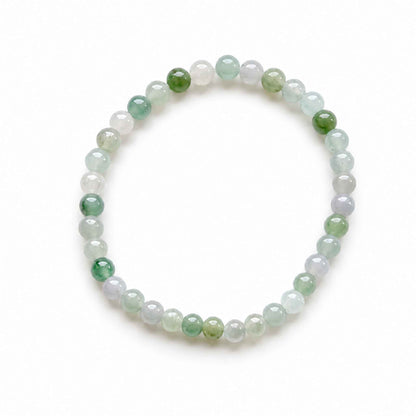 Verdant Breeze Green Beaded Jade Bracelet